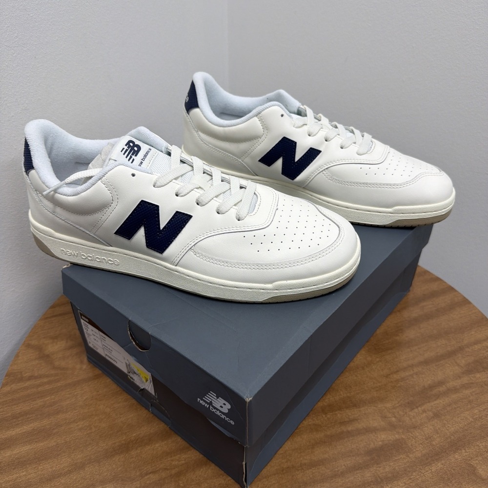 New Balance BB80 Men's 13 Sneakers M080592 White/Blue Lifestyle Sneaker